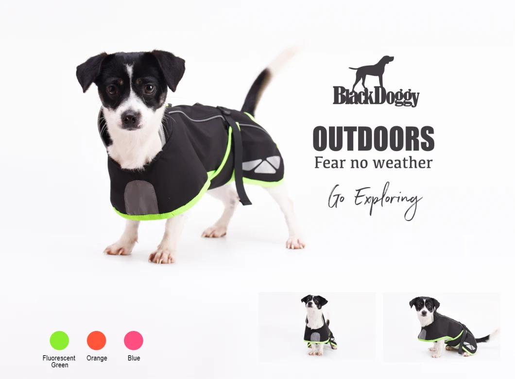 Blackdoggy Designer Pet Clothing Softshell Dog Coat Fleece Jacket Clothes