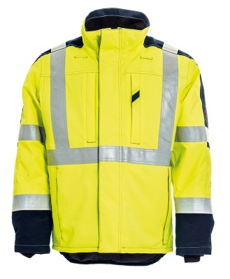 Hi Vis Padded Winter Jacket with Reflector Tape/Winter Workwear