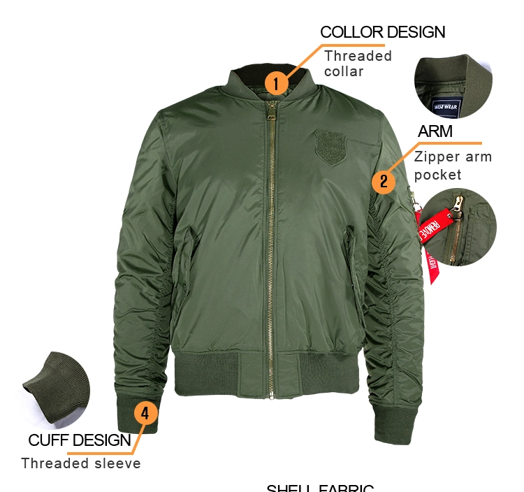 Military Green Jacket Men of Outdoor Jacket and Winter Jacket for Men