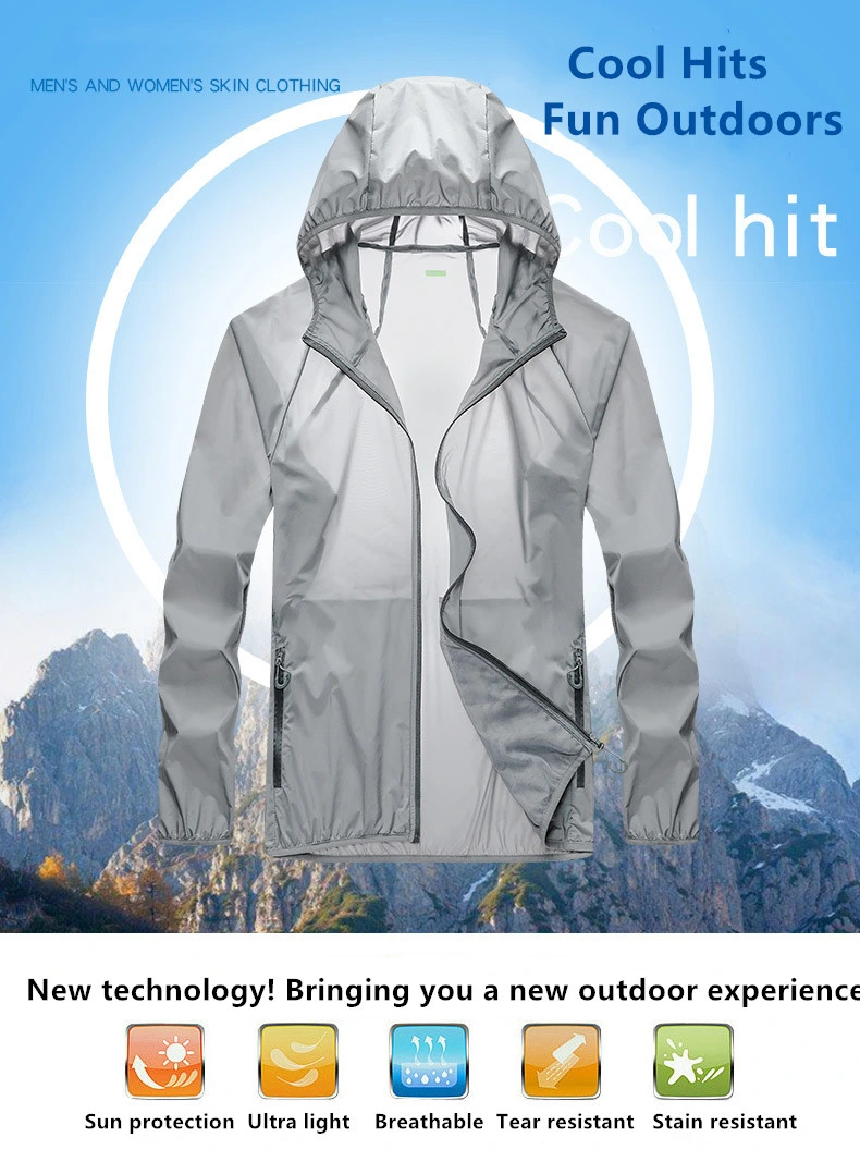Breathable Tactical Quick-Drying Windbreaker Sports Jacket Sun Protection Men's Windbreaker Jacket