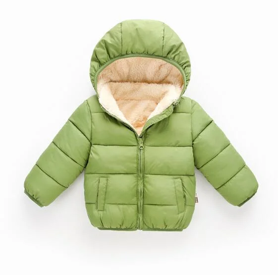Children's Winter Coat Padded Jacket with Fleece and Thick Warm Padded Jacket
