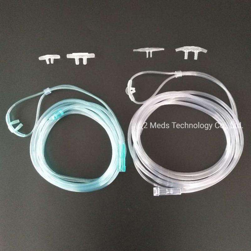 PVC Nasal Cannula Tube with Soft Tip for Single Usage