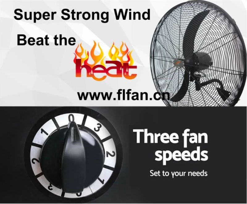 34" Industrial Stand Fan / Electric Fan with High-Velocity Strong Wind