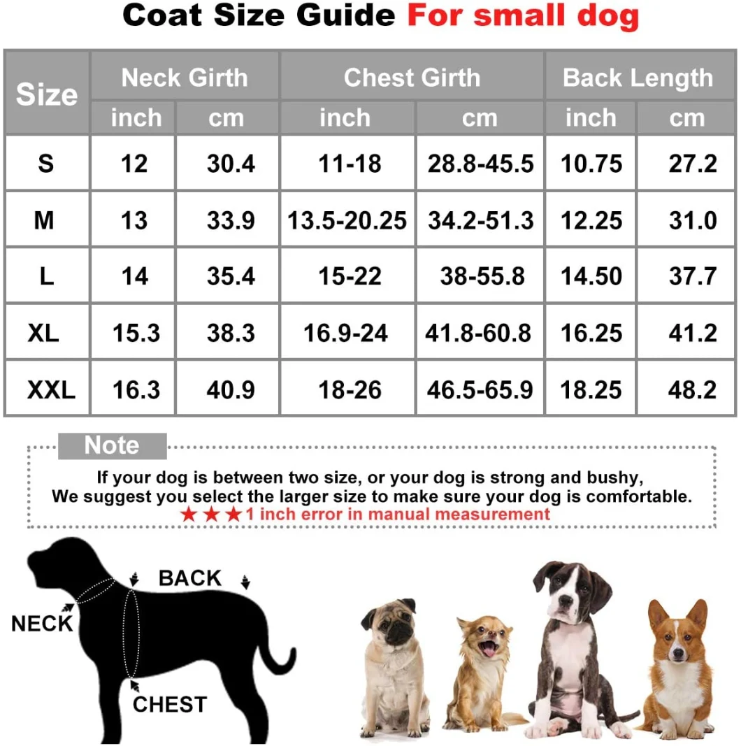 Reflective Windproof Snowproof Winter Padded Vest Dog Clothes
