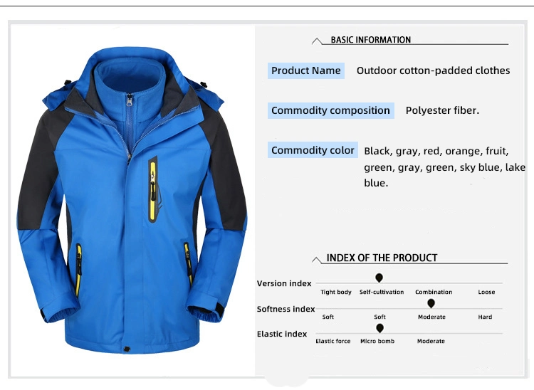 Hot Sale Outdoor Hiking Clothes Waterproof and Windproof Winter Fishing Thickened Cycling Clothes