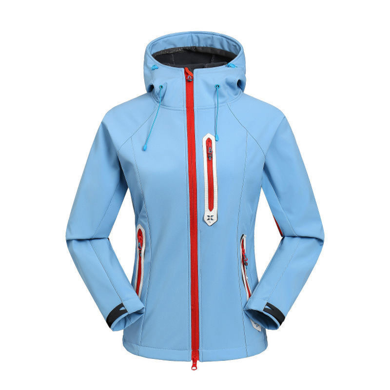 Women Winter Outdoor Waterproof Skiing Softshell Jacket