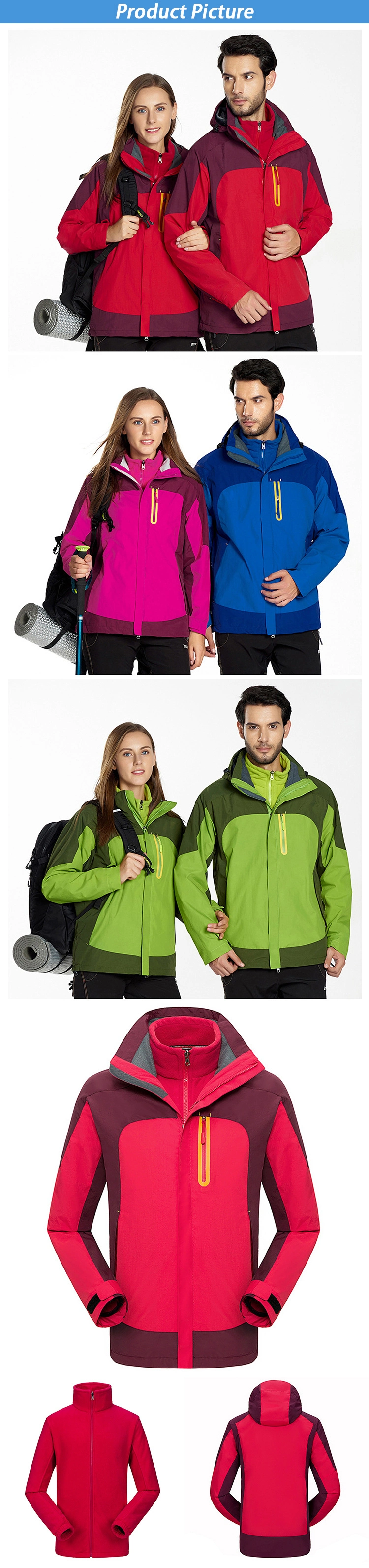 High Quality OEM Outdoor Custom Logo Ski Mens Softshell Jacket