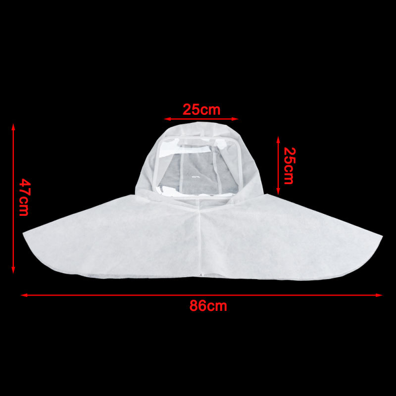 Single Use Disposable Protective Surgical Hood Medical Surgical Hood Head Cover with Face Shield Disposable Surgical Hood Face Shield for Clinic Protection