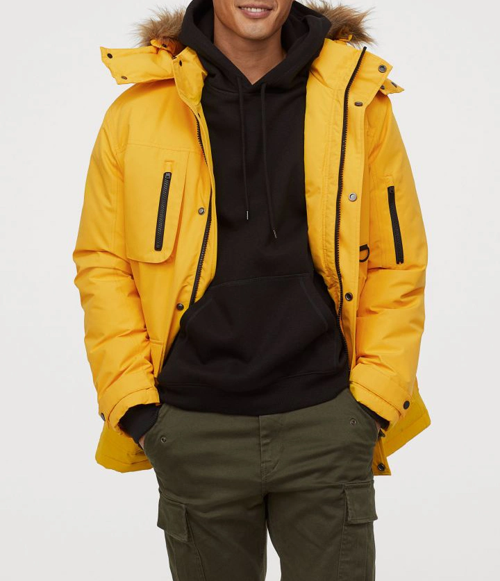 Men Trend Fashion Slim Fit Winter Warm Padding Jacket Ultralight Earphone Men's Jackets & Coats