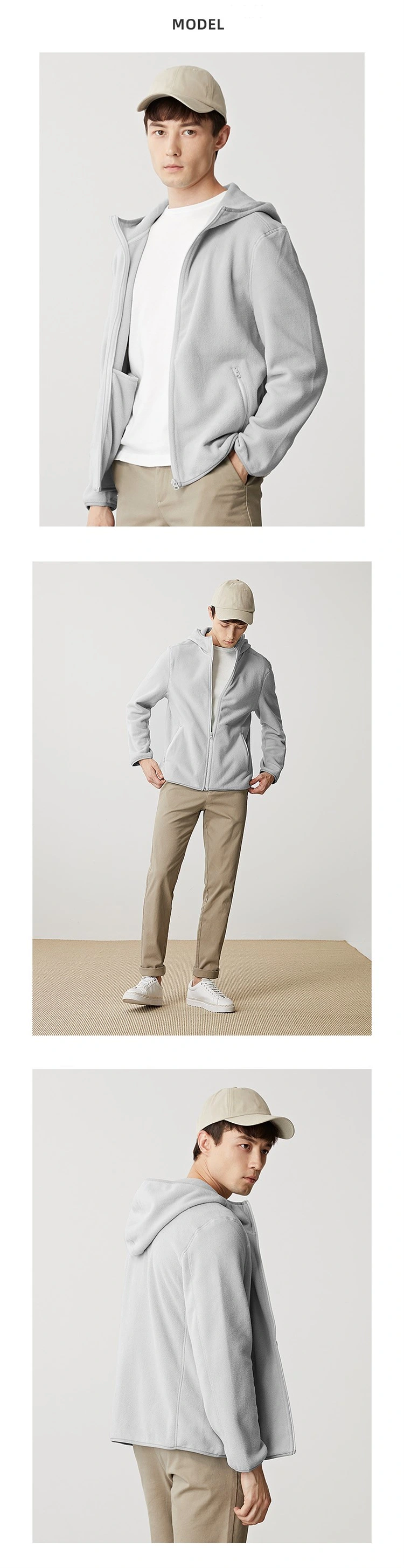 2020 New Outdoor Best Full Zip up Hooded Mens Fleece Jacket