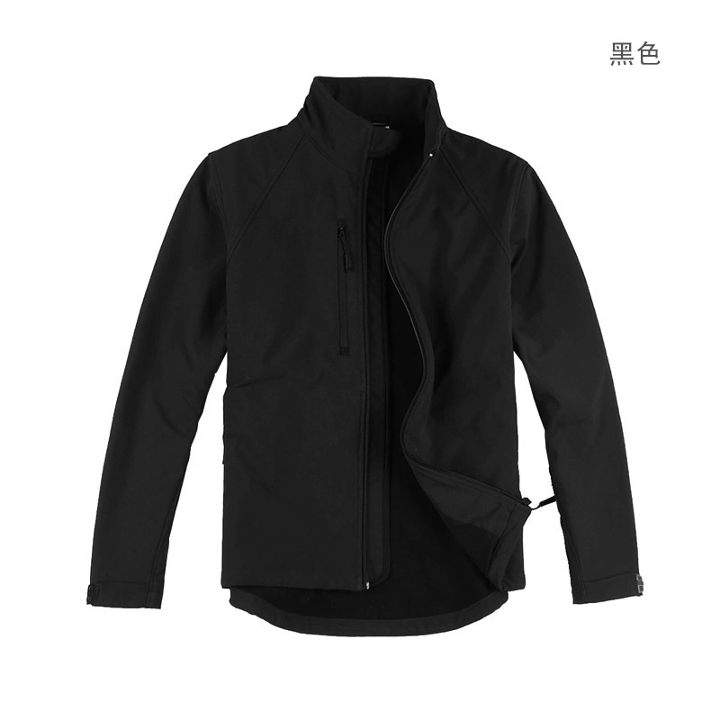 Men Standing-Collar Jacket Composite Sport Coat Softshell Jacket
