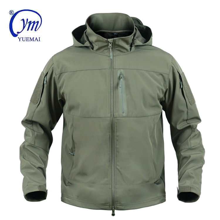 Tactical Outdoor Oilve Green Waterproof Military Men Softshell Jacket