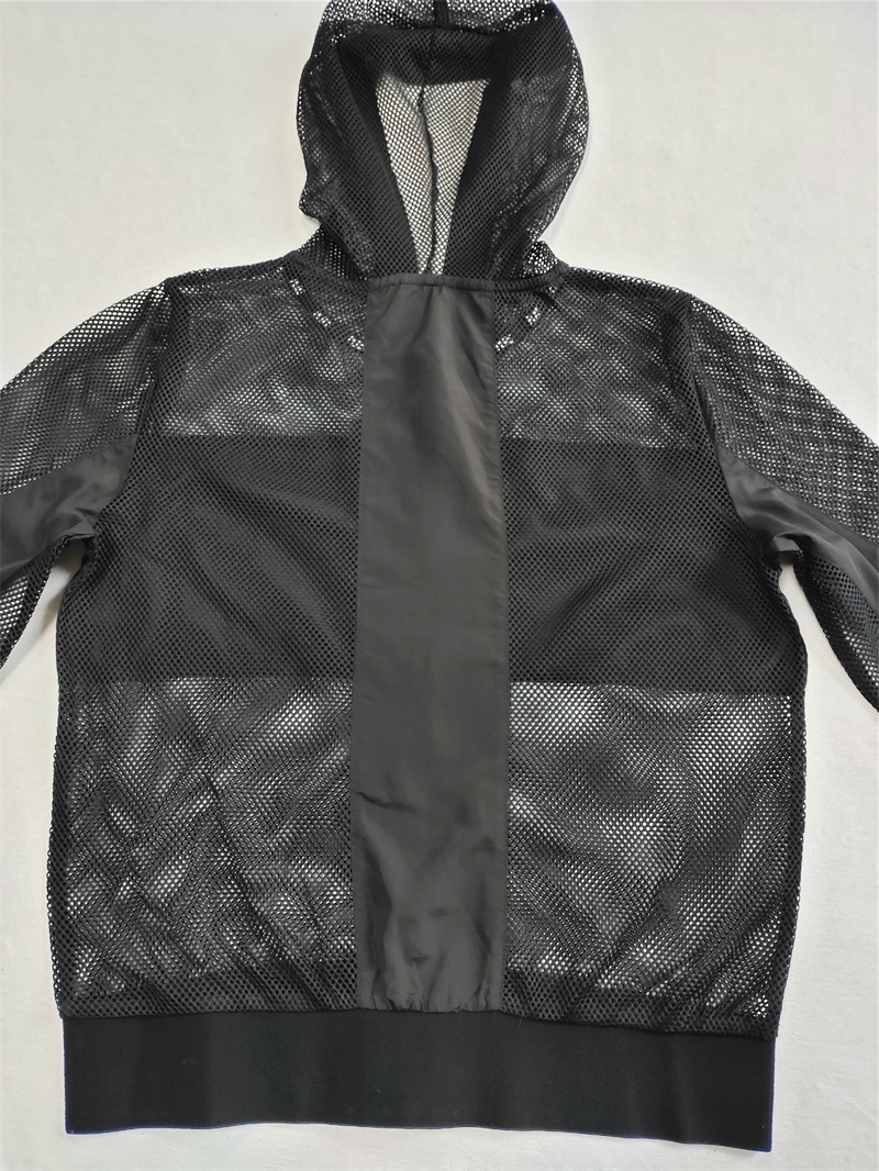 Mesh Clothing Light Women's Sunproof Polyester Outdoor Hoody Transparent Hoodies Jackets