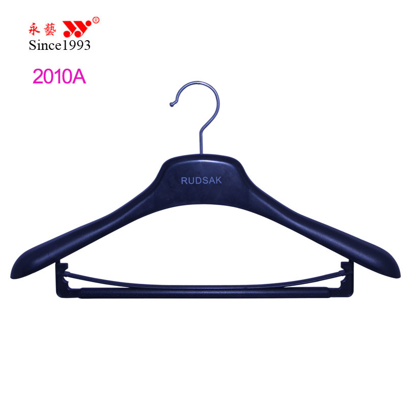 Plastic Men's Clothing Hangers Can Be Equipped with Pants Rails