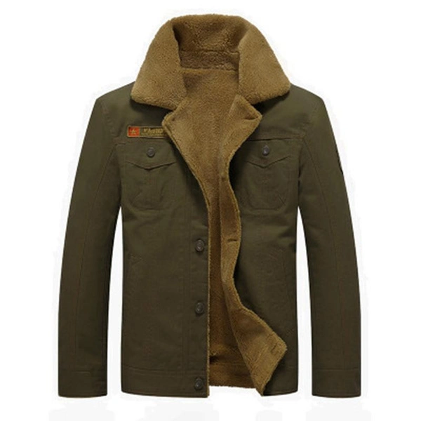 Men Jacket Winter Fur Collar Army Tactical Jacket
