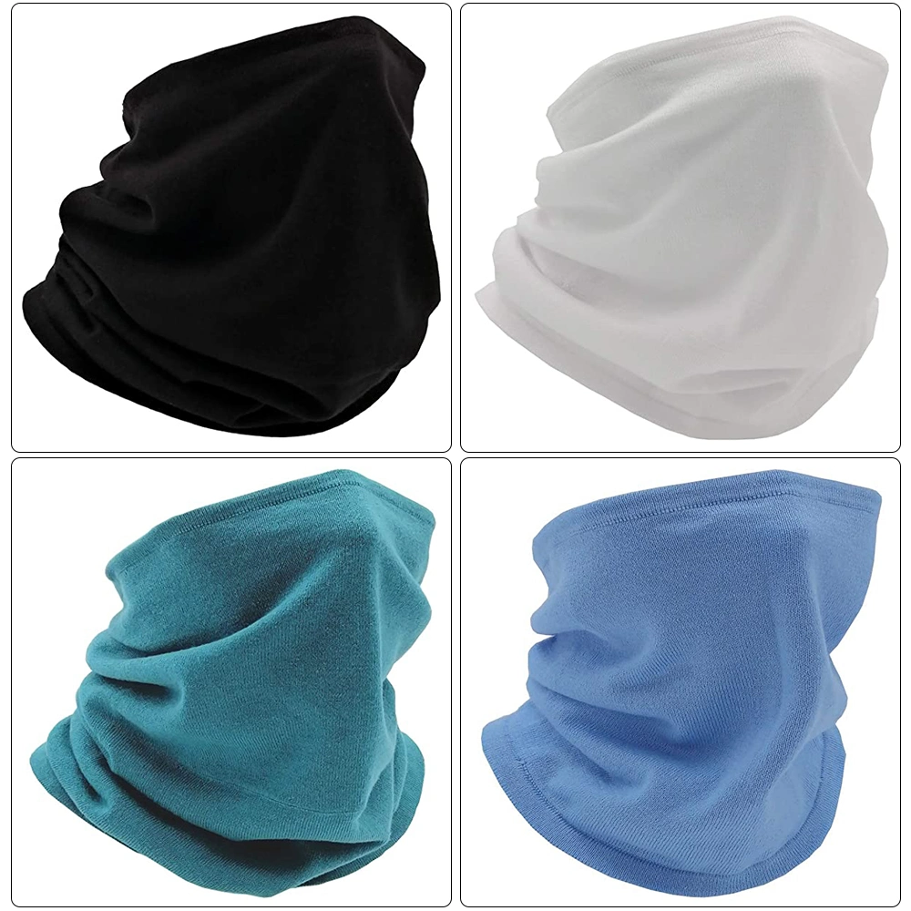 Adjustable Face Cover Neck Gaiter Scarf Mask Bandana Soft Cotton Reusable Breath Freely