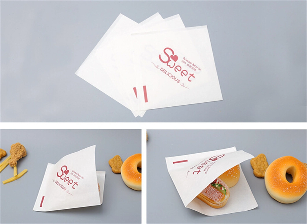 Custom Printed Sandwich Hot Dog Packaging Bag- Greaseproof Paper Bag