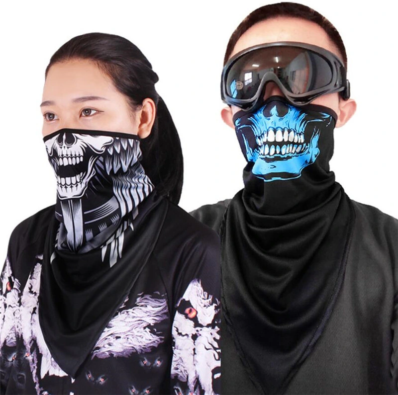 Animal Sunscreen Breathable Men Women Unisex Headgear Mask Outdoor Riding Collar Cool Triangle Bandana Scarf
