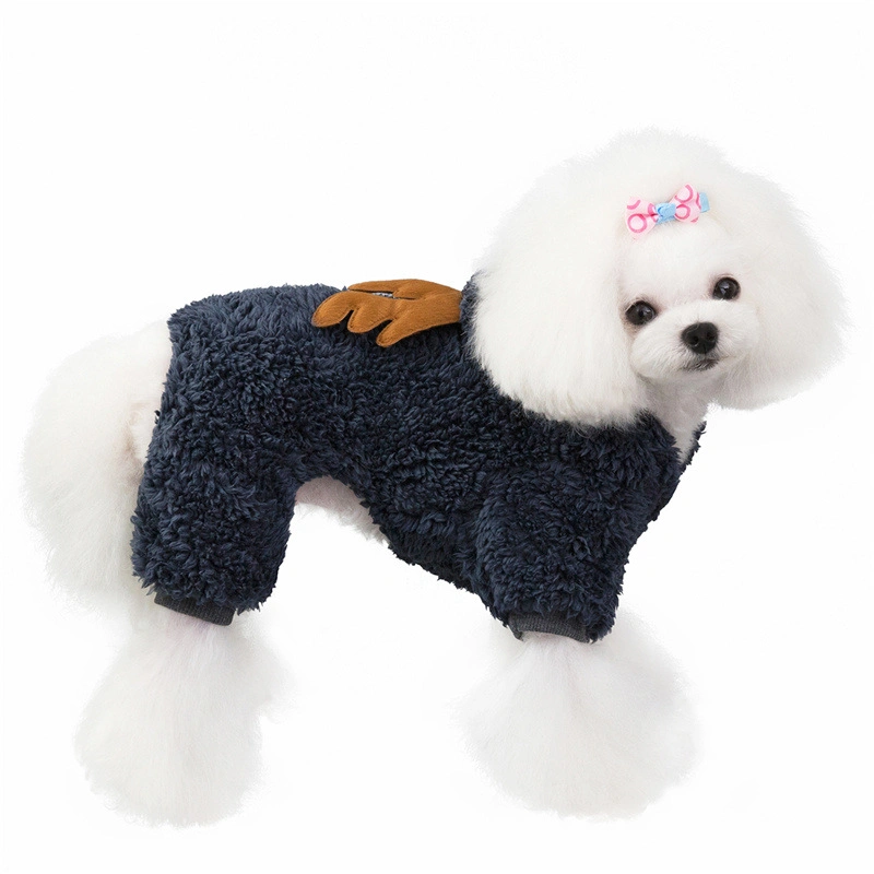 Available Goods Smal MOQ Cute Anlters Unique Dog Clothes Christmas Dog Coat Hoodie