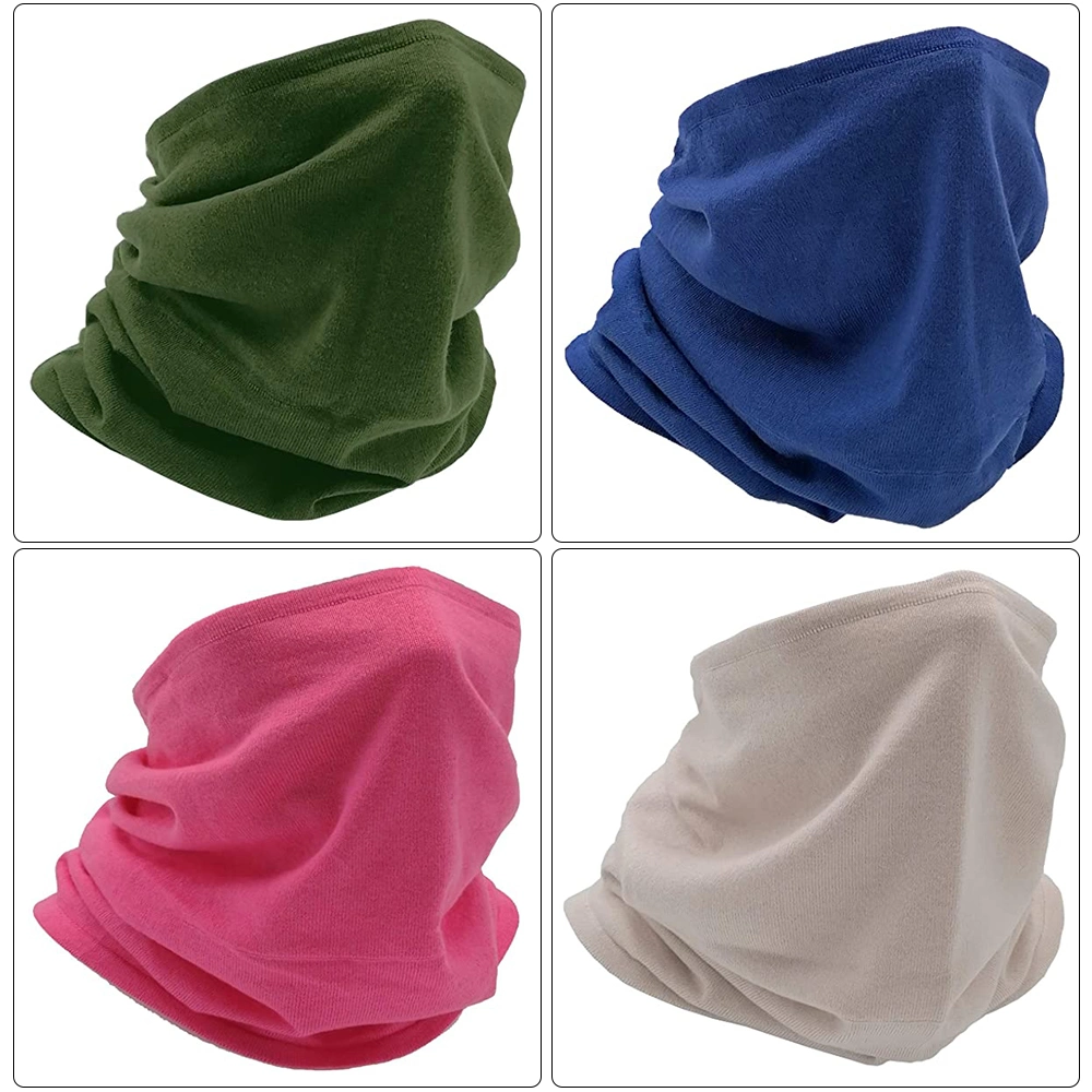 Adjustable Face Cover Neck Gaiter Scarf Mask Bandana Soft Cotton Reusable Breath Freely