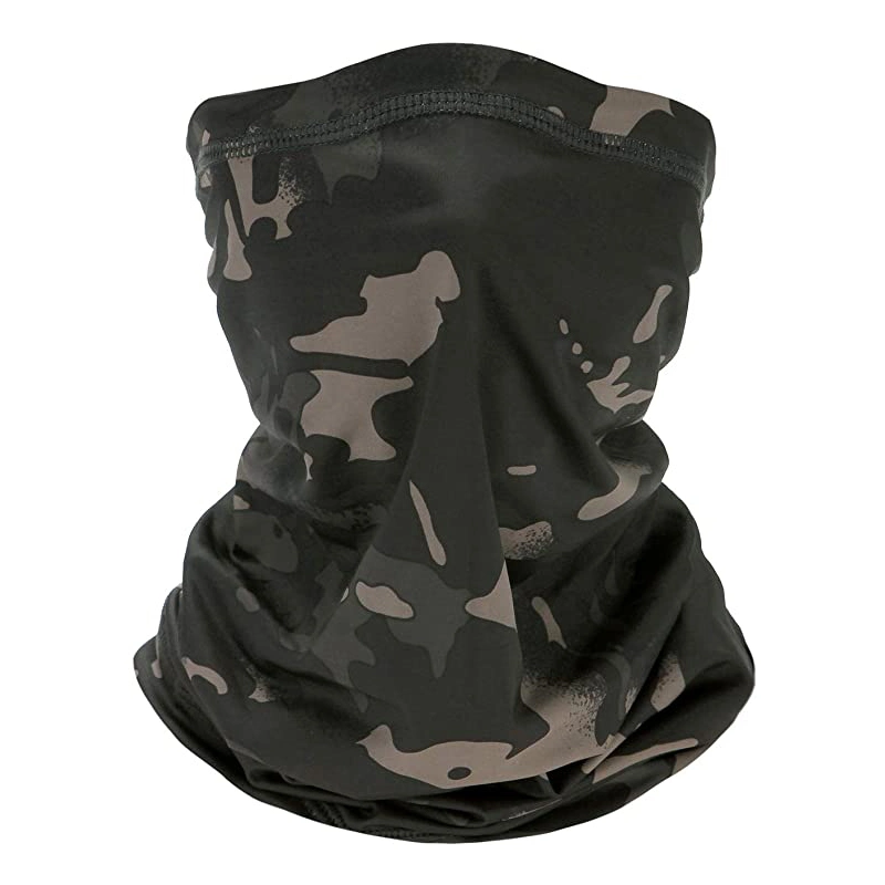 Fashion Silk Neck Gaiter Multifunctional Bandana Headband Elastic Face Mask for Men and Women