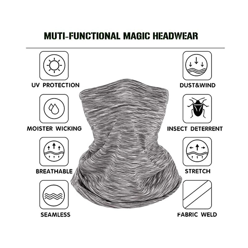 Face Mask Neck Gaiter Face Covering Mask Multifunctional Head Wrap Headband Balaclava Elastic Magic Scarf Bandana