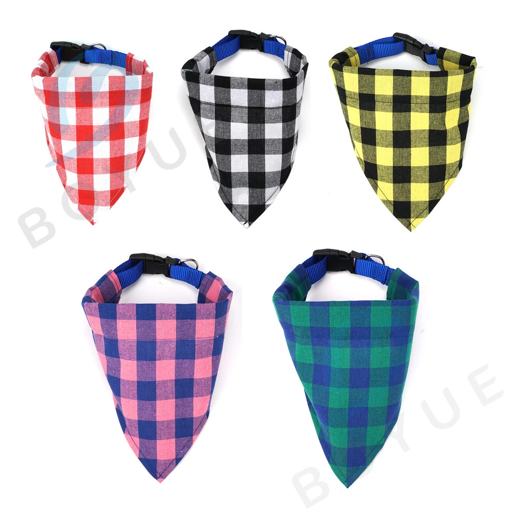 High Quality Cute Cool Soft Breathable Sublimated Customized Extra Large Triangle Dog Bandana with Collar Matching Pet Owner