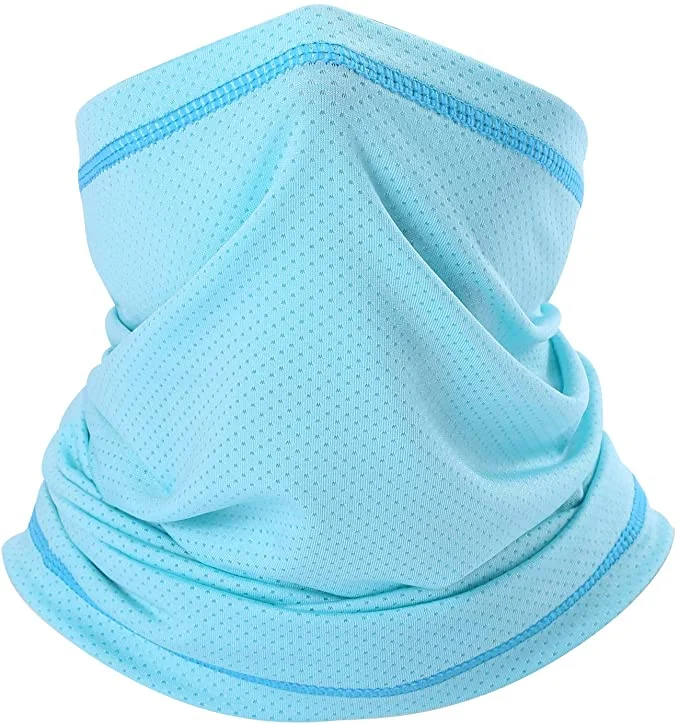 Summer Face Mask Breathable Sun Protection Neck Gaiter Outdoors Versatile Scarf Bandana with Mesh