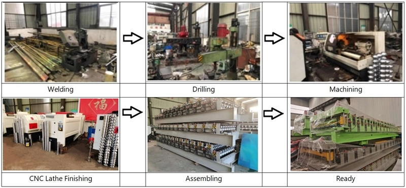 Double Layer Metal Roof Panel Cold Roll Forming Machine