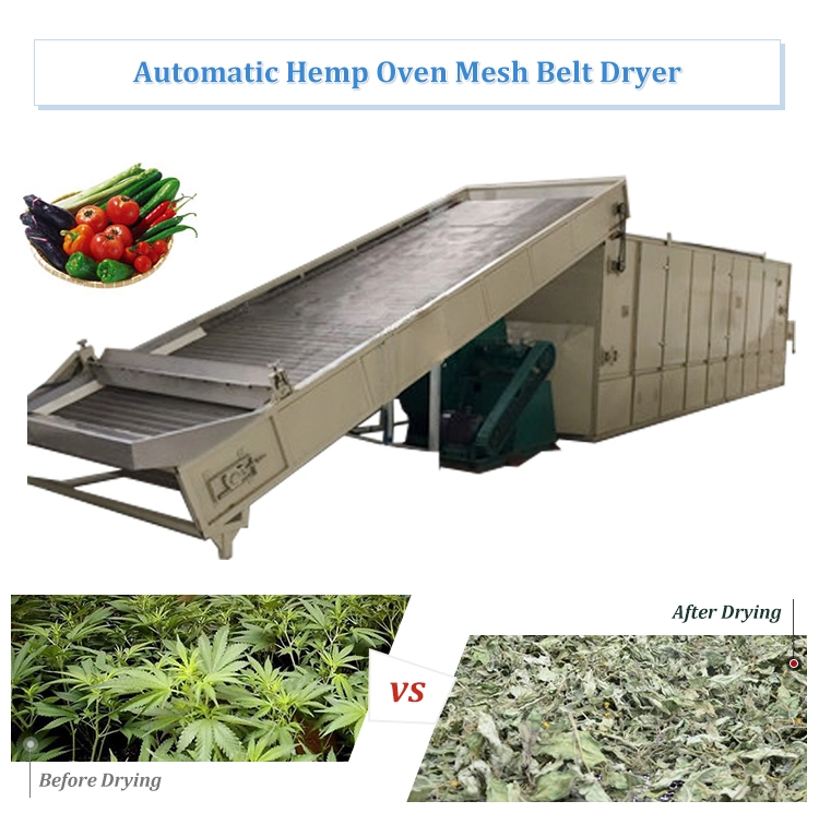 Customized Fruits Dryer Mesh Belt Hemp Drying Machine