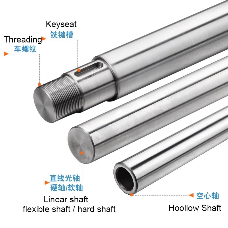 OEM High Quality CNC Machining Carbon Steel Shafts Double Head Thread Shafts