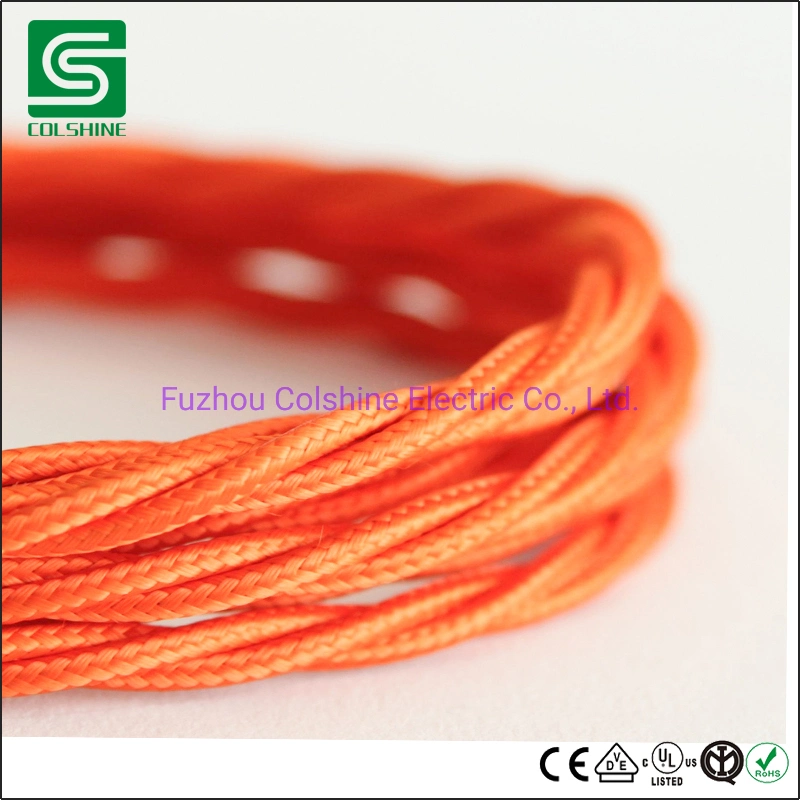 Electric Fabric Wire Braided Textile Cable Cotton Cable Wire