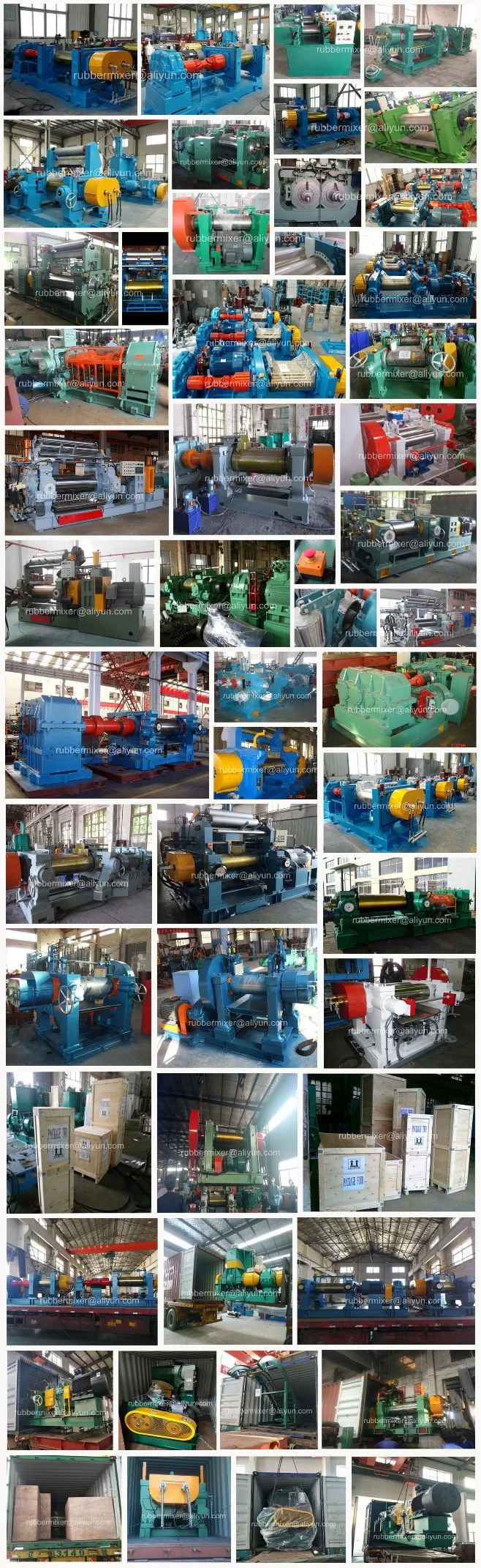 Xk-450 Double Shafts Output Rubber Compound Mixing Mill