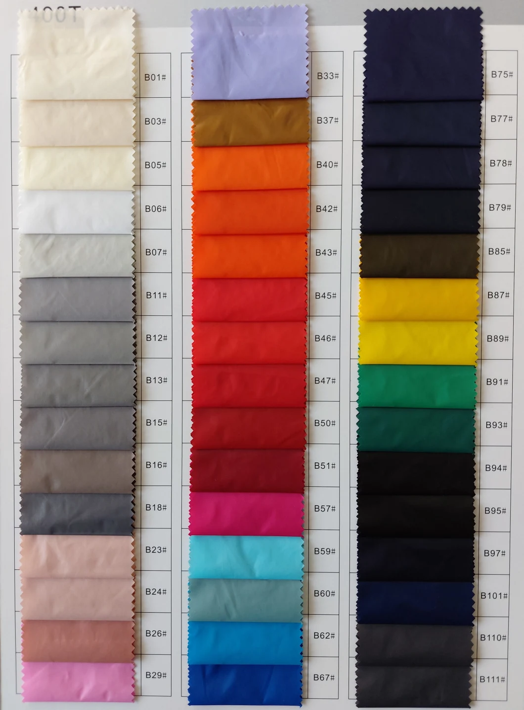 Stock 400t Fashionable Textile Fabric 100 Nylon Full Dull Taffeta Fabrics for Garment Fabrics