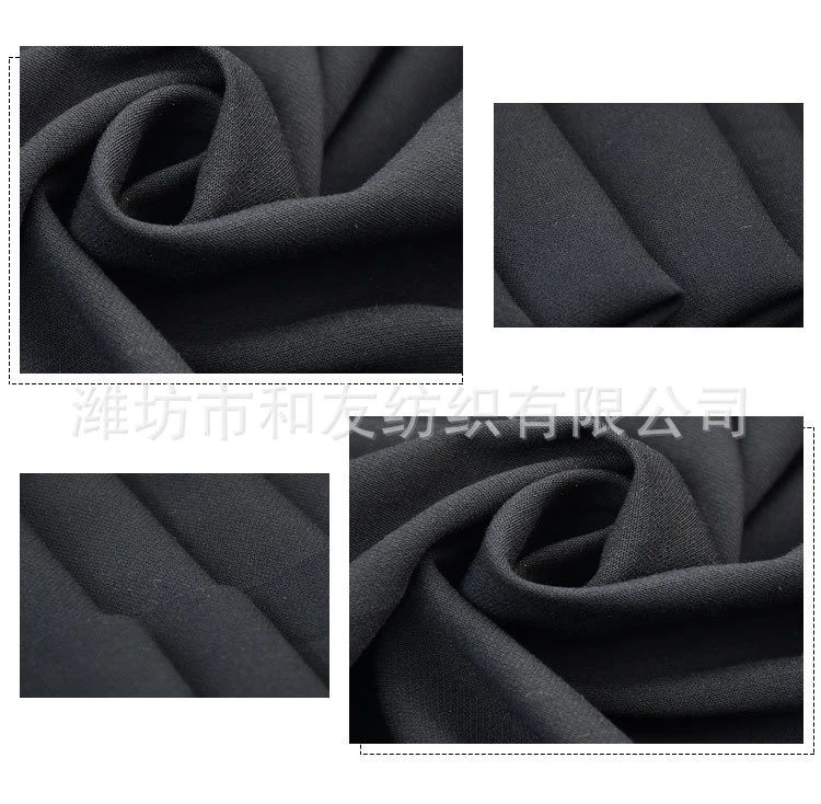 Factory Supplies T/R Fabric Polyester Rayon Spandex Four-Way Stretch Twill Double-Layer Fabric