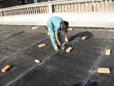 10mm Dimple Height Drainage Filter Sheet for Roof Garden.
