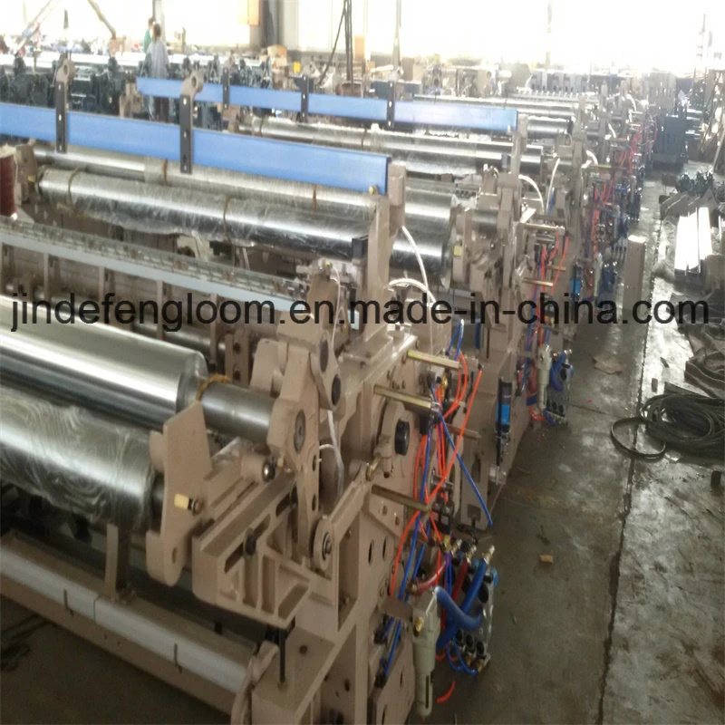 340cm 10 Shafts Cam Air Jet Loom Textile Machine with Double Electronic Weft Feeder