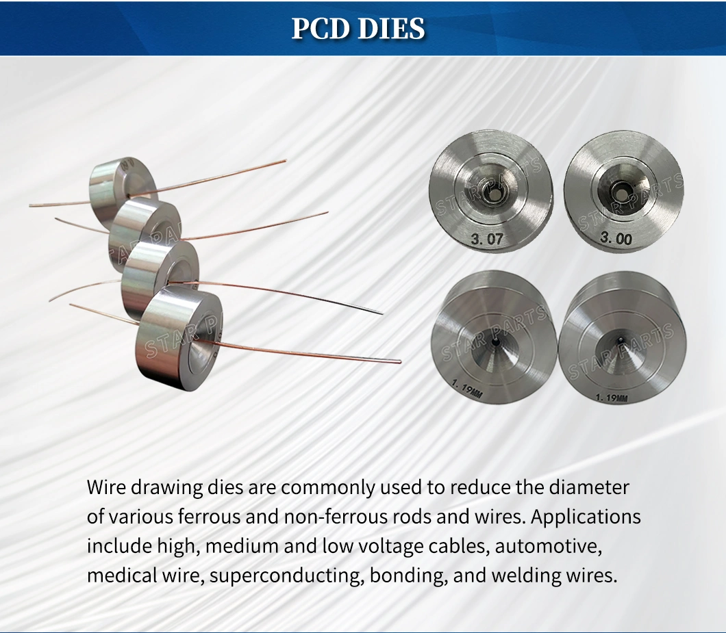 Aluminum Copper Cable Wire Drawing PCD Diamond Wire Drawing Die Mould