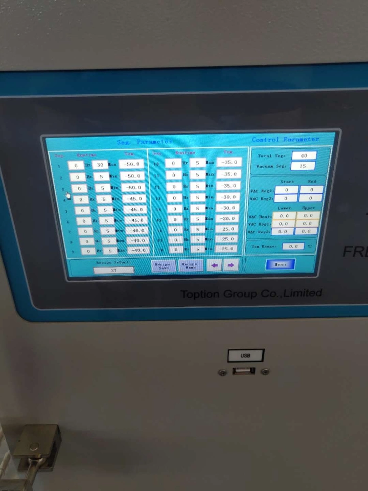 PLC Touch Screen Pilot Freeze Dryer for Freeze Dried Vegetables