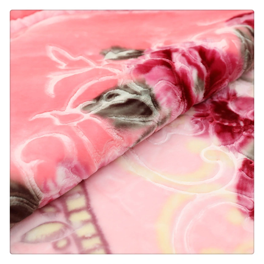 Winter Hot Sales Raschel Blanket/ Mink Blanket/ acrylic Blanket Cloudy Blanket