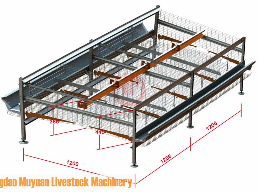 Complete Poultry Shed Farm Equipment for Battery Layer Chicken Cage