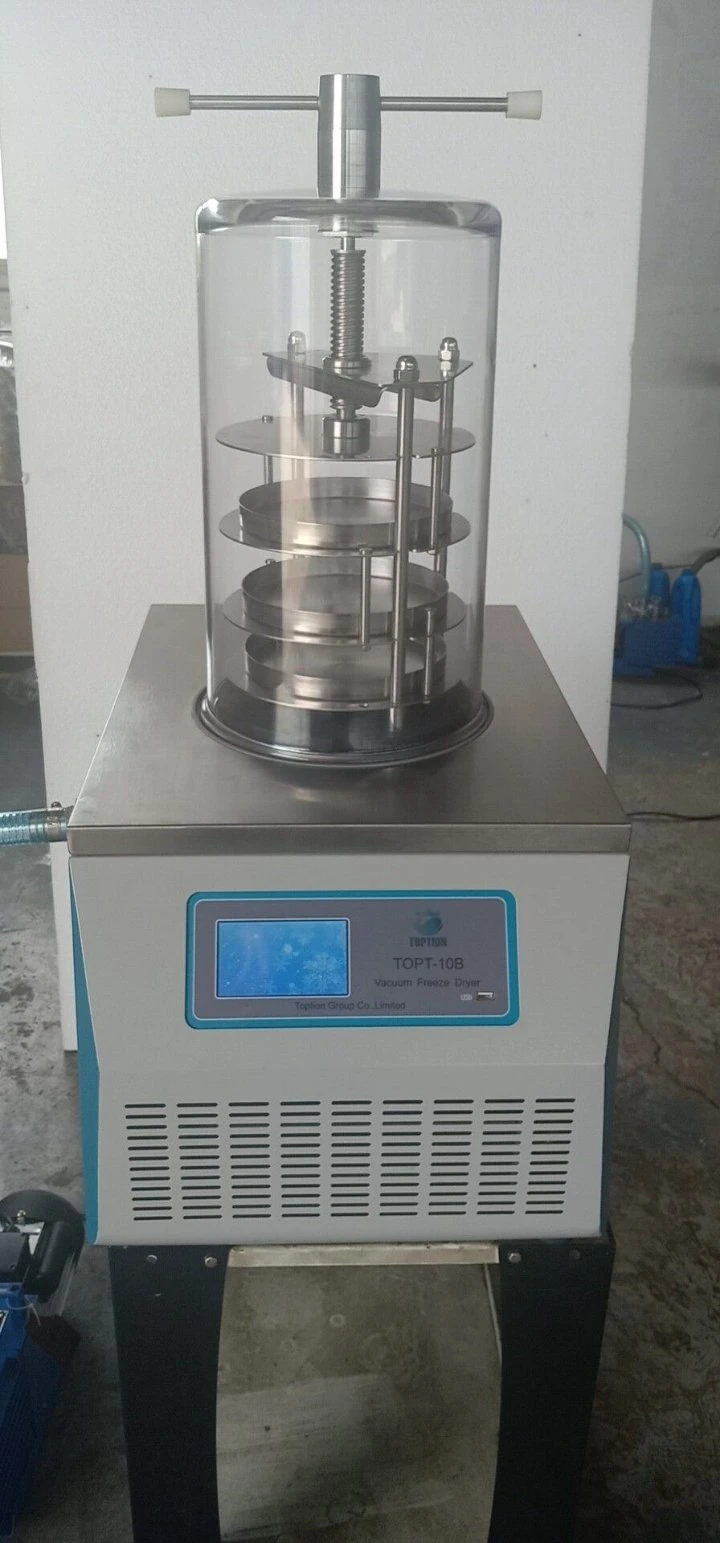 Topt-10b Lab LCD Touch Screen Vacuum Cryogenic Freeze Dryer