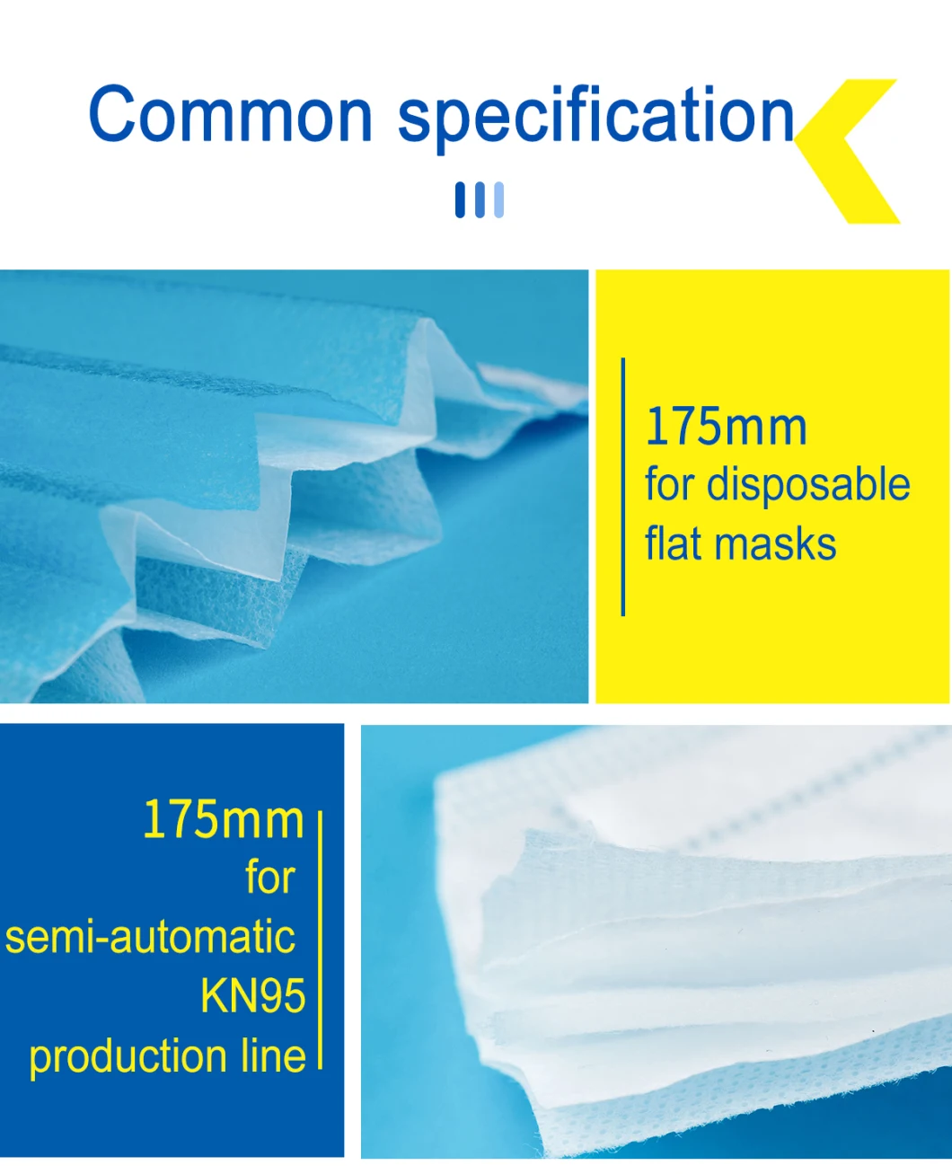 PP Spunbond Meltblown Melt Blown Non Woven Filter Fabric for Disposable Supplies