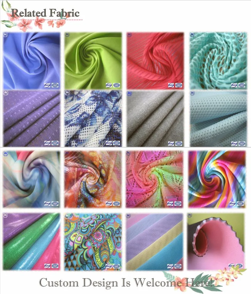 Nylon Warp Knitted Spandex Screen Printed Fabric for Swimwear