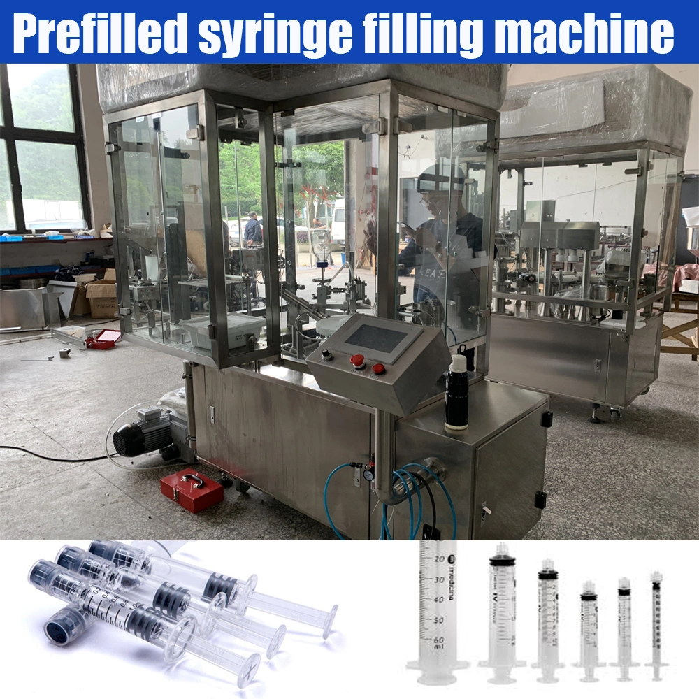 Small Automatic Pre Filled Prefilled Syringe Gel Filling Machine