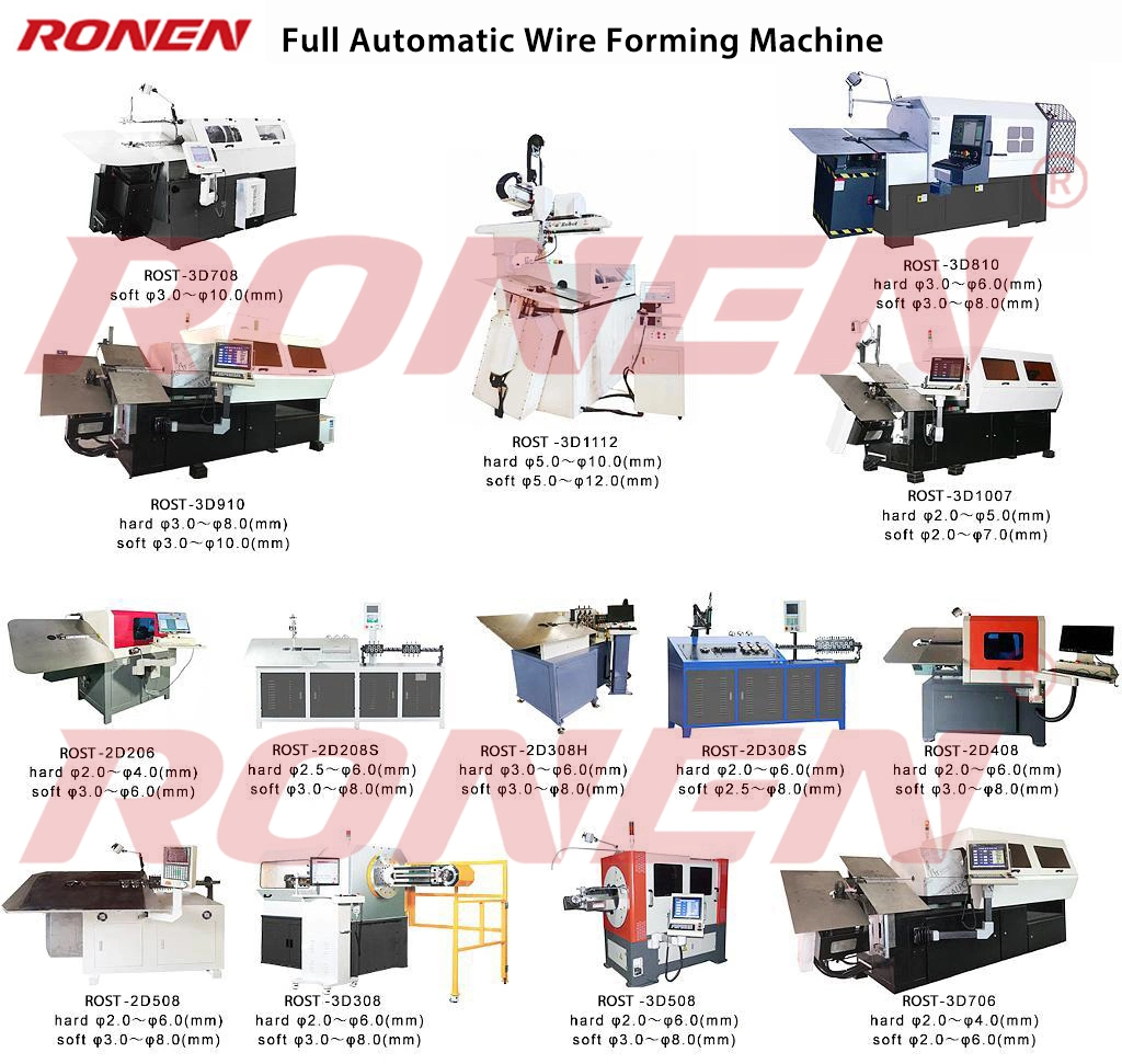 Fully-Auto Buckle Forming Galvanized Wire Mechinal 3D CNC Wire Bending Machine