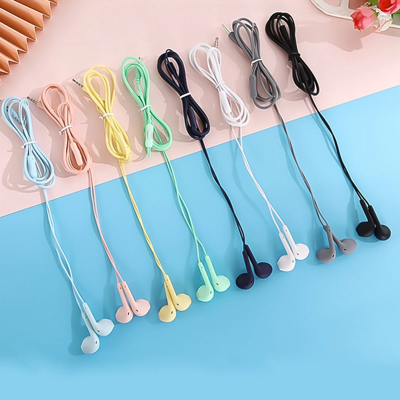 Wire in-Ear 3.5mm Earphone with Mic Wire Sound Control Stereo Headphone