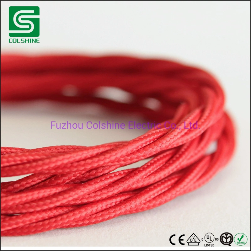 Electric Fabric Wire Braided Textile Cable Cotton Cable Wire