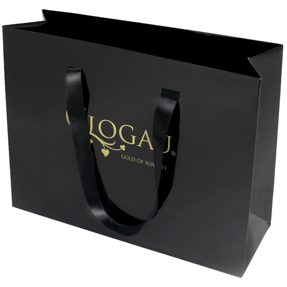 Custom Logo Print Shopping Paper Bag Clothing Shoe Packaging Gift Paper Bag