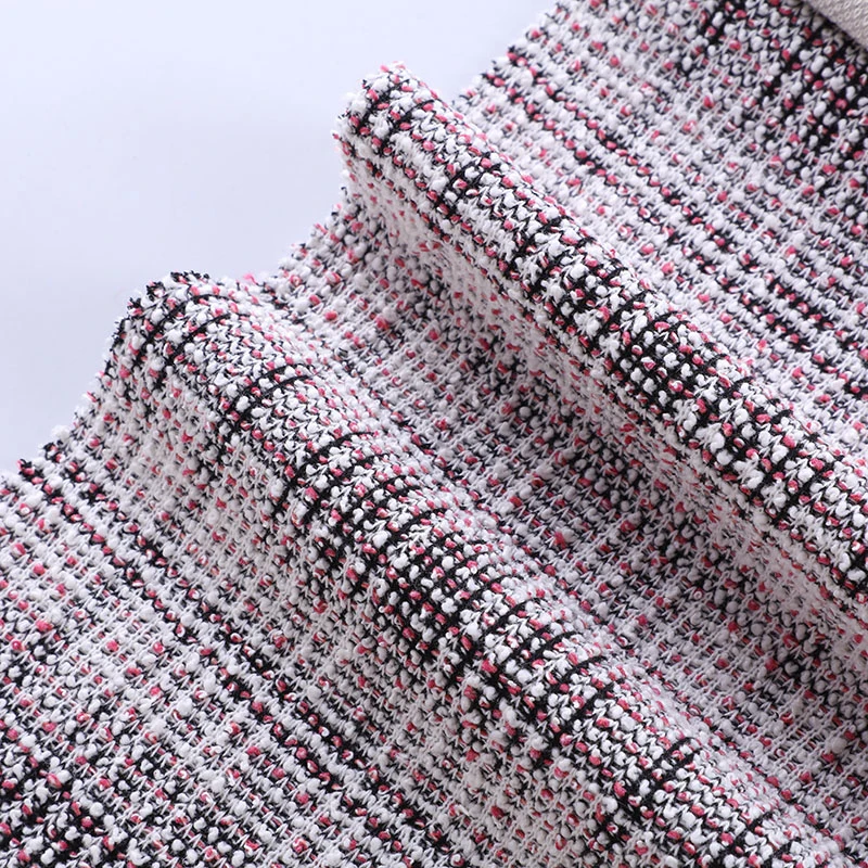 Wholesale Double Face Knitted Jacquard Herringbone Wool Visose Acrylic Polyester Fabric